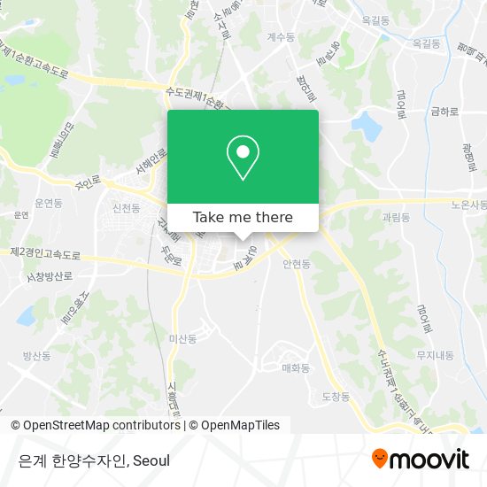 은계 한양수자인 map