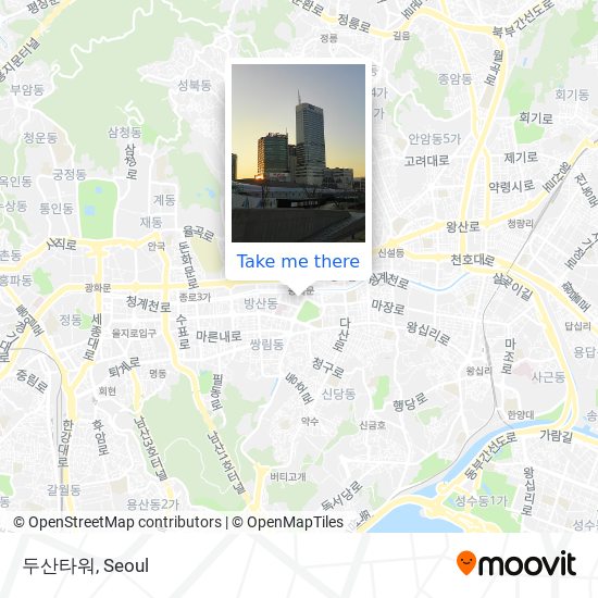 두산타워 map