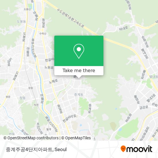 중계주공4단지아파트 map