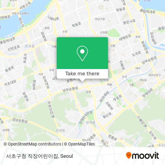 서초구청 직장어린이집 map