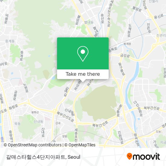 갈매스타힐스4단지아파트 map