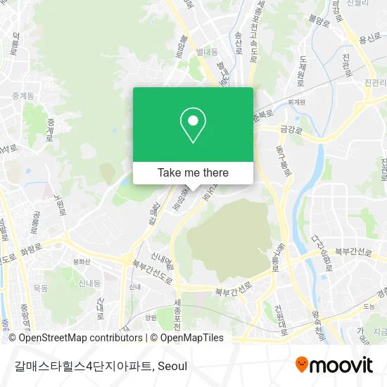 갈매스타힐스4단지아파트 map