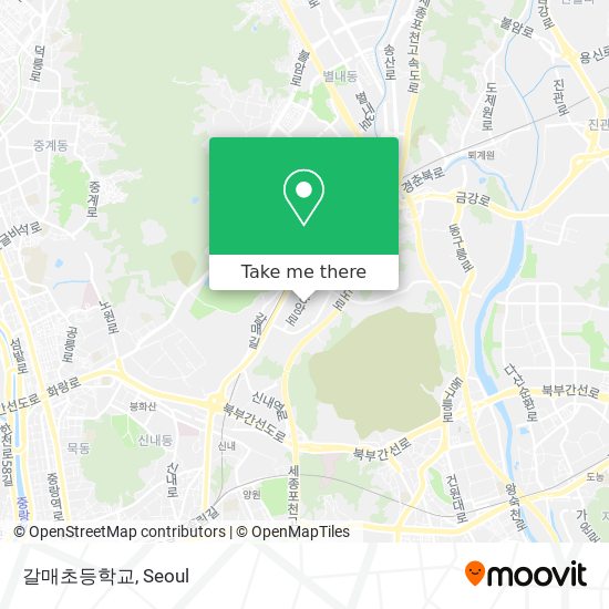 갈매초등학교 map