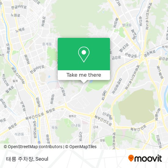 태릉 주차장 map