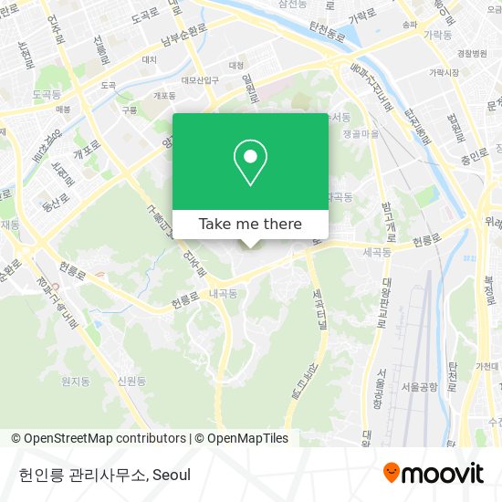 헌인릉 관리사무소 map