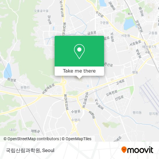 국립산림과학원 map