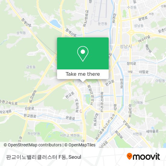 판교이노밸리클러스터 F동 map