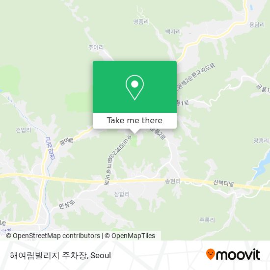 해여림빌리지 주차장 map