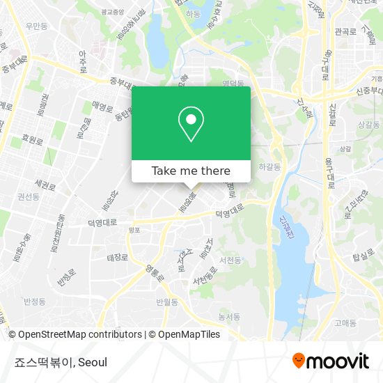 죠스떡볶이 map