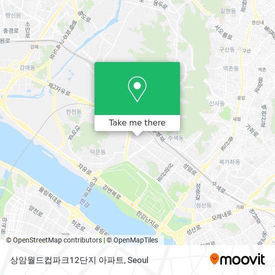 상암월드컵파크12단지 아파트 map