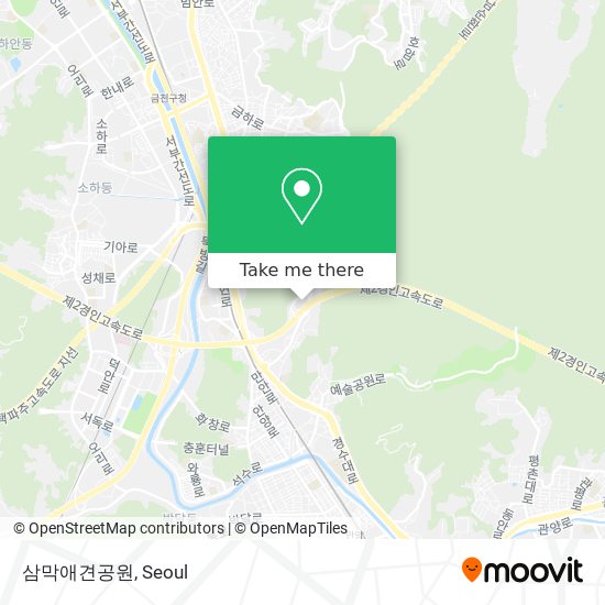 삼막애견공원 map