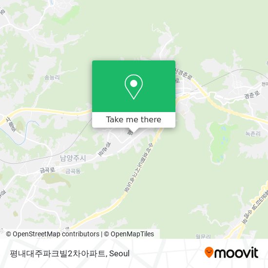 평내대주파크빌2차아파트 map
