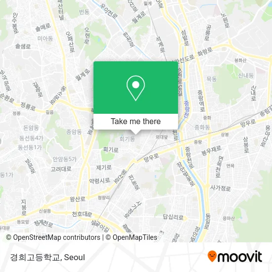 경희고등학교 map