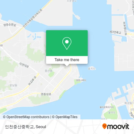 인천중산중학교 map