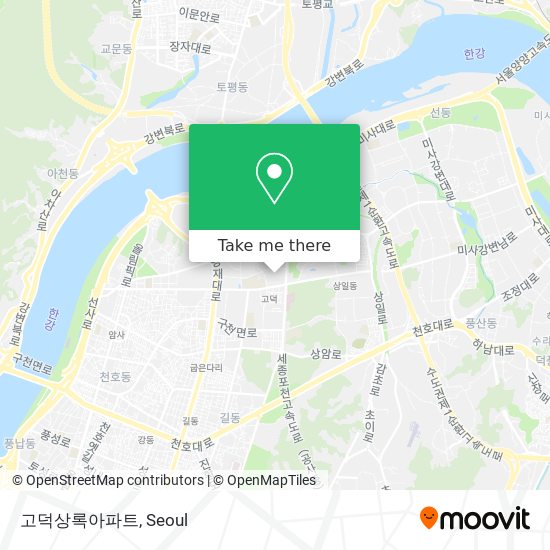 고덕상록아파트 map