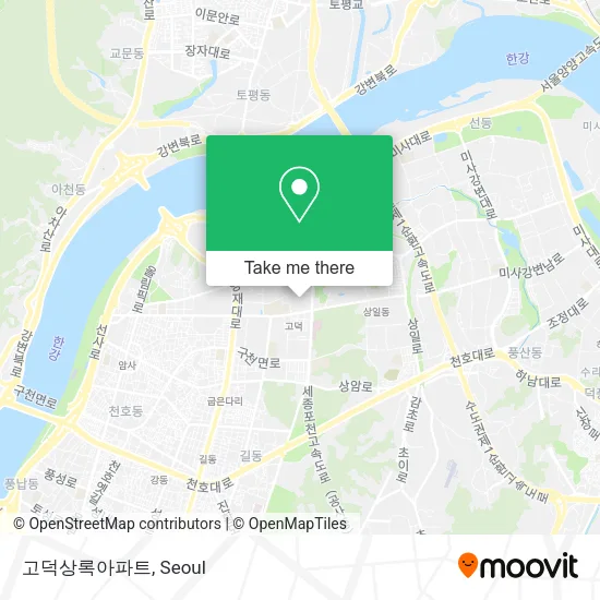 고덕상록아파트 map