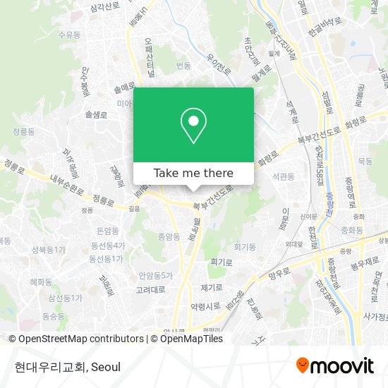 현대우리교회 map