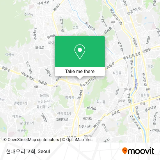 현대우리교회 map