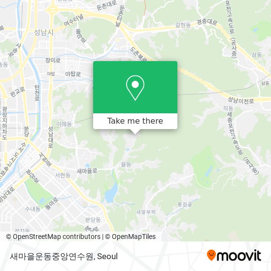 새마을운동중앙연수원 map