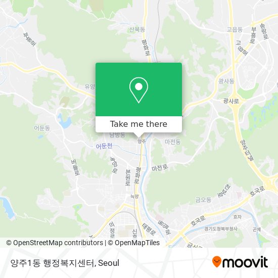 양주1동 행정복지센터 map