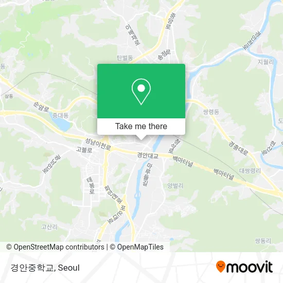 경안중학교 map