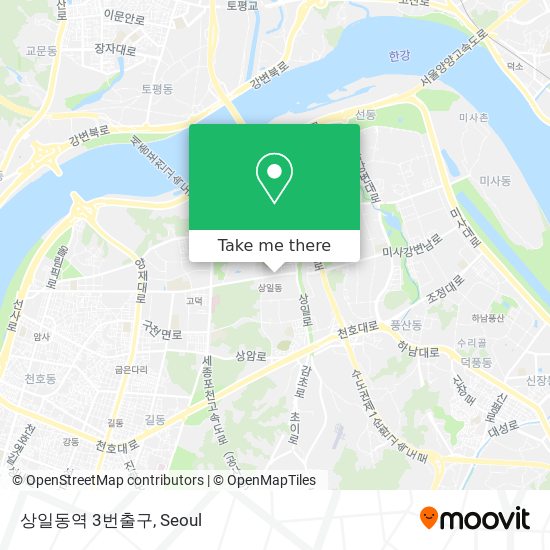 상일동역 3번출구 map