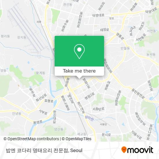 밥엔 코다리 명태요리 전문점 map