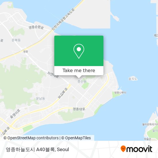 영종하늘도시 A40블록 map