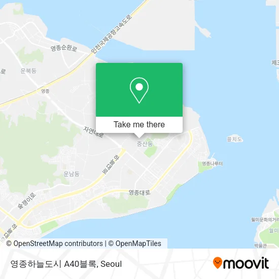 영종하늘도시 A40블록 map