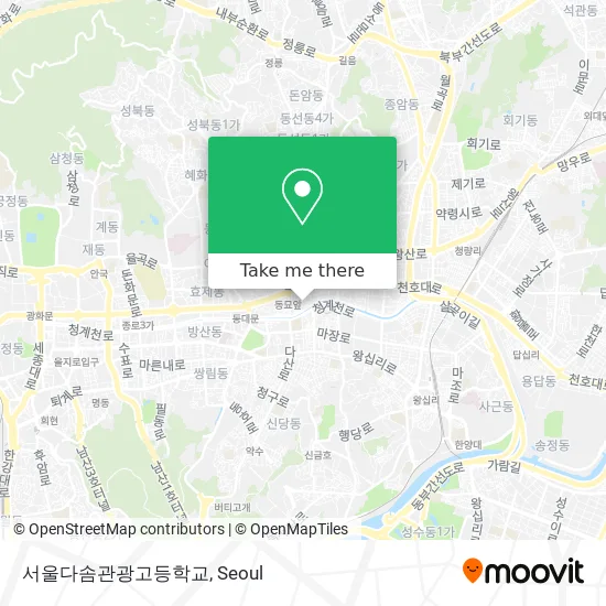 서울다솜관광고등학교 map