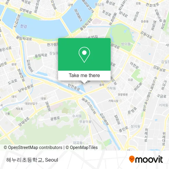 해누리초등학교 map