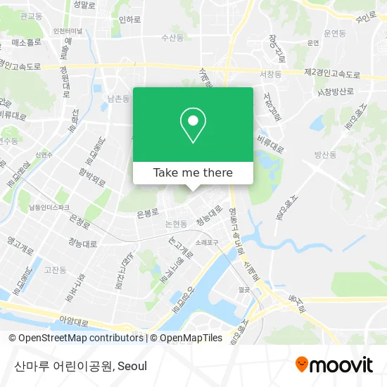 산마루 어린이공원 map