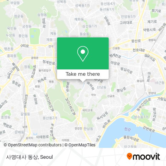 사명대사 동상 map