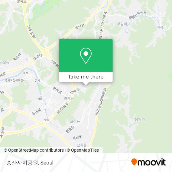 송산사지공원 map