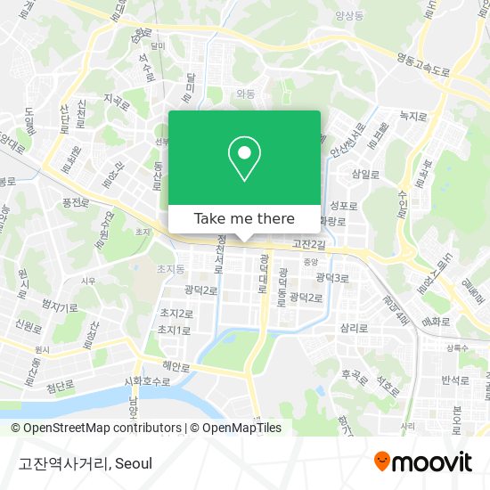 고잔역사거리 map