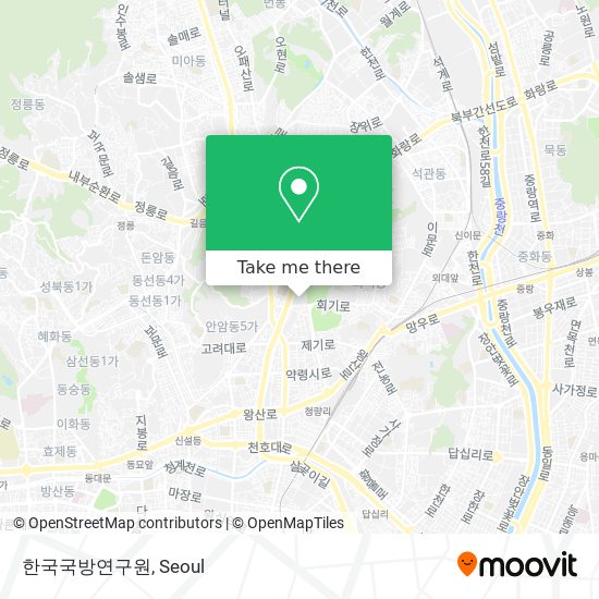 한국국방연구원 map
