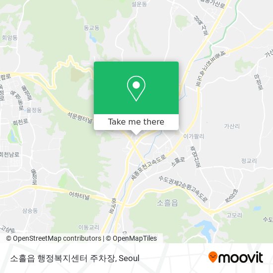 소흘읍 행정복지센터 주차장 map