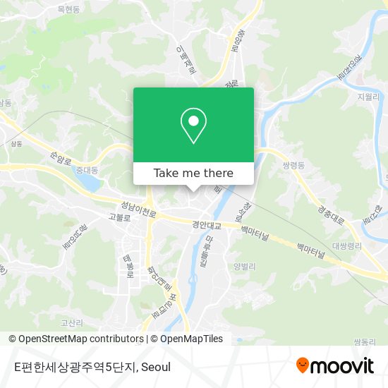 E편한세상광주역5단지 map