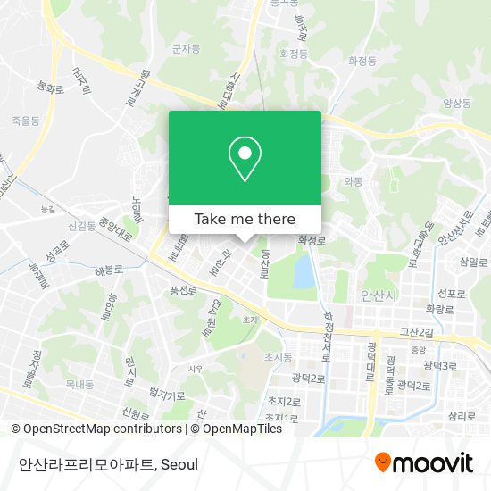 안산라프리모아파트 map