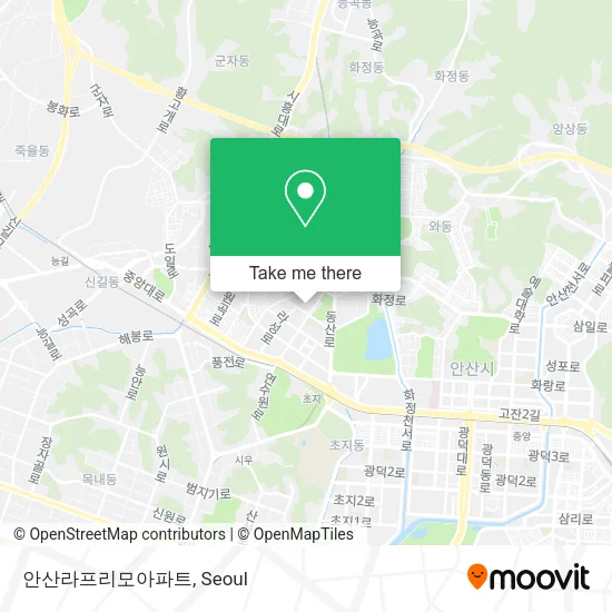 안산라프리모아파트 map