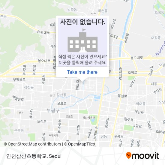 인천삼산초등학교 map