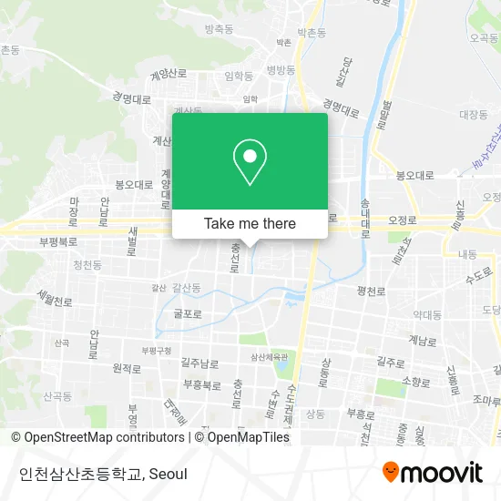 인천삼산초등학교 map
