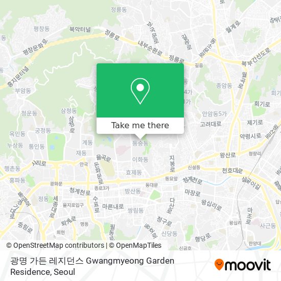 광명 가든 레지던스 Gwangmyeong Garden Residence map
