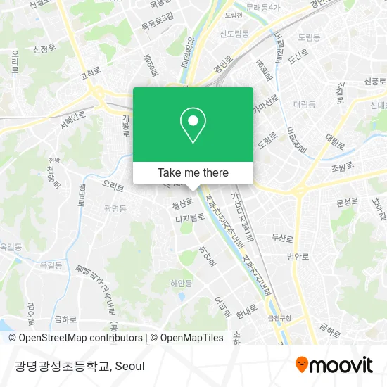 광명광성초등학교 map