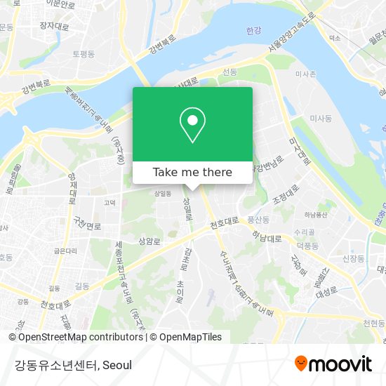 강동유소년센터 map