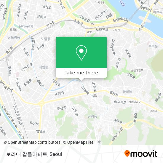 보라매 갑을아파트 map