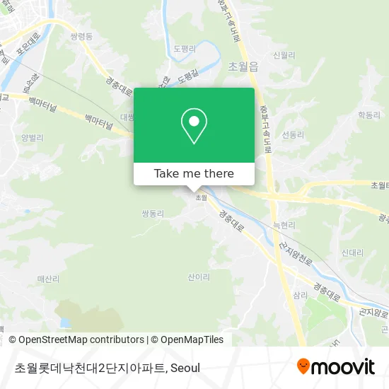 초월롯데낙천대2단지아파트 map