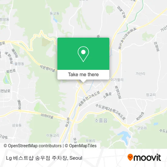 Lg 베스트샵 송우점 주차장 map