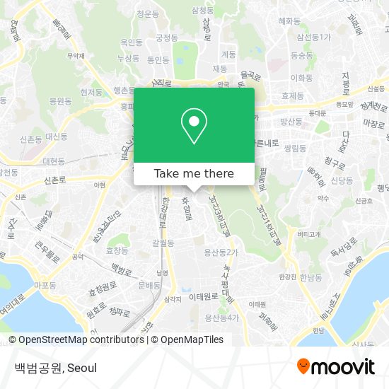 백범공원 map
