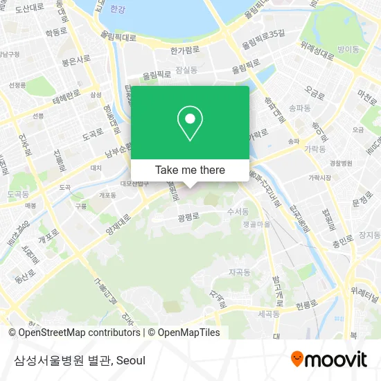 삼성서울병원 별관 map